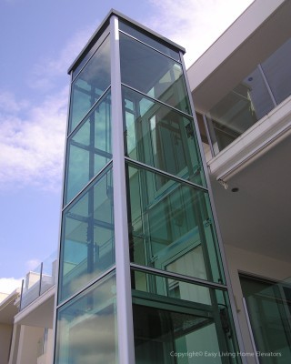 Glass Elevator Cabin