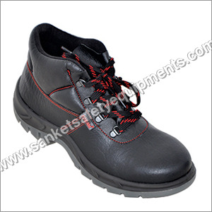 Black Karam Fs21 High Ankle Safety Shoes