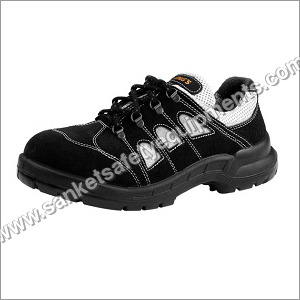 Black + Silver Honeywell Safety Shoes