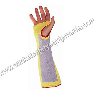 Off White / Yellow Aracut Sleeve Glove