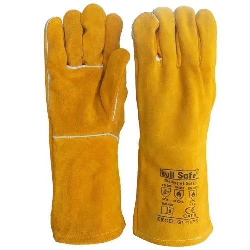 Safety hand hot sale gloves leather