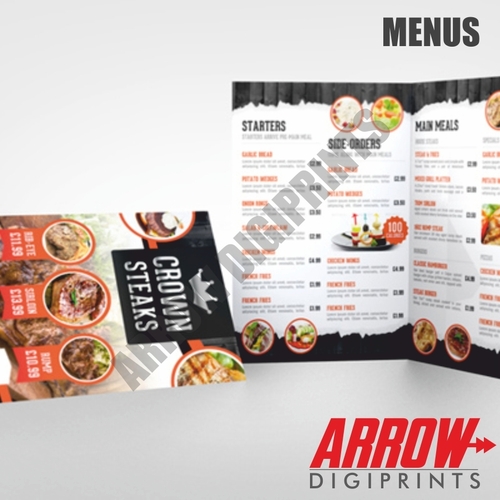 Menu Printing Service
