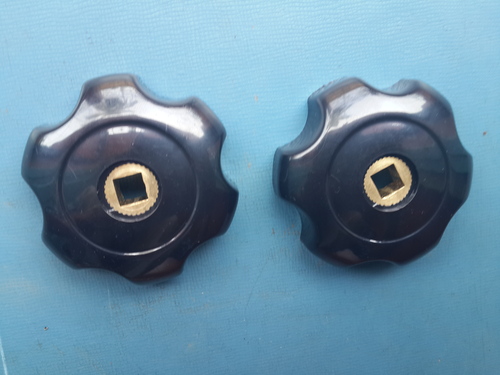 F A Valve black wheel knob