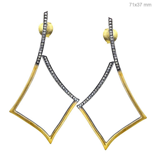 14k Gold Diamond Earrings