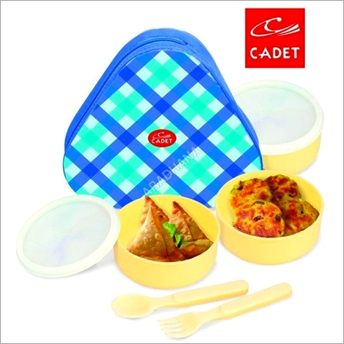 Lunch Box With Insulated Carry Bag(Plastic Cont.)
