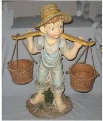 Resin Boy Statue