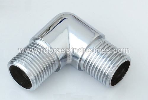 Chrome Plated Silver Brass Forged Male Elbow
