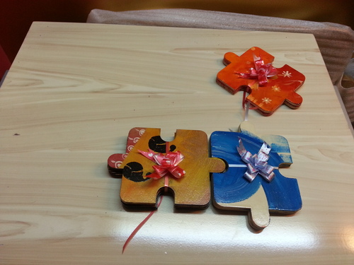 Hand painted costar set