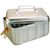 First Aid Box - Aluminum, 12x8x6 Inches , Silver Color, 1.5 Gallon Capacity | Lightweight, Non-toxic, Low Skin Irritation, User-friendly Design
