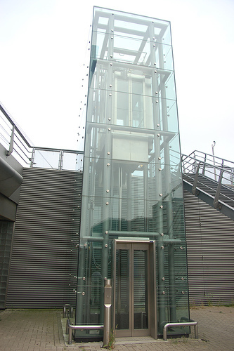 Glass Elevator Structure