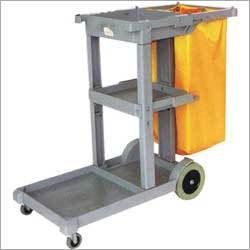 Grey And Yellow Janitor Carts