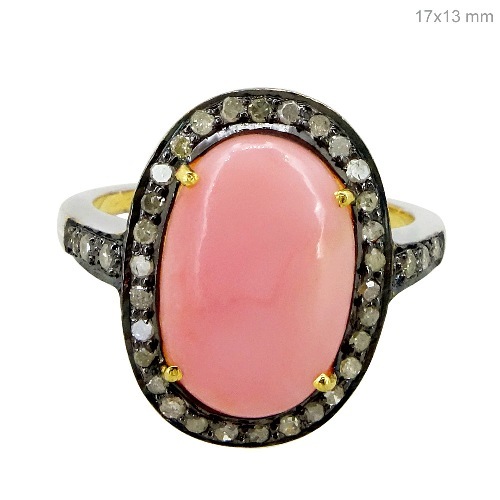 Opal Diamond Ring