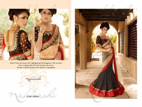 Multicolour Nakkashi Designer Unique Sarees
