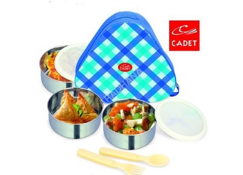 Food Bucks Trendy Steel Lunch Box