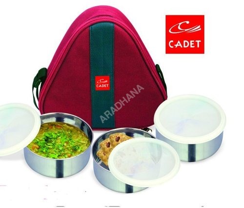 Trios Hot Steel Tiffin Carrier