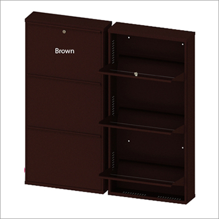 3 Shelves 20 Inch Brown Shoe Rack