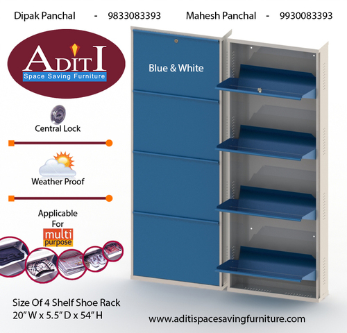 4 Shelves 20 Inch Shoe Racks