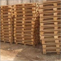 Brown Chemically Treated Wood Pallets