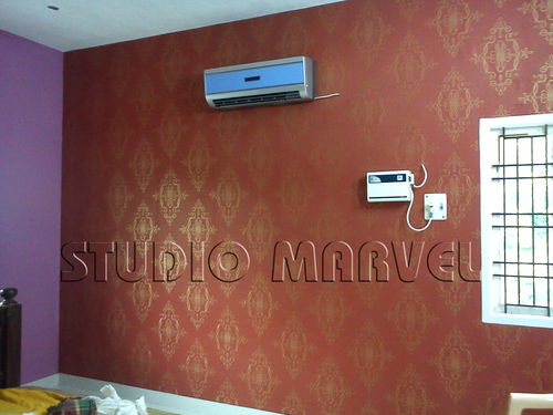 Classic Damask Wallpapers - PVC Material, 57 sqft Size, Modern Style | Moisture-Proof, Scratch Resistance, Eye-Catching Designs