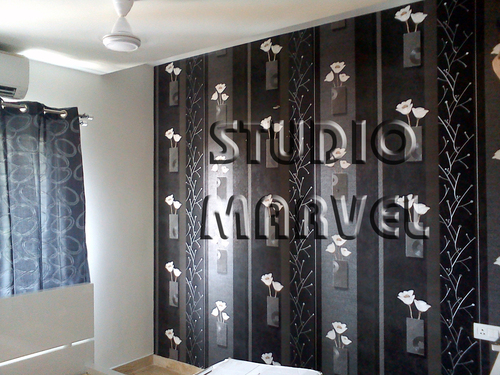 Pvc Leaf Floral Trail Wallpaper
