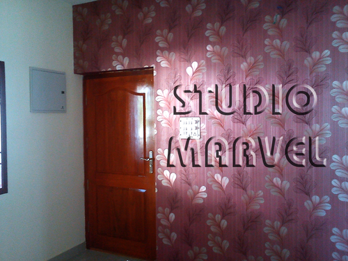 Pvc Pink Flower Pattern Wallpapers