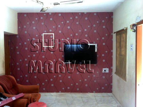 Pvc Floral & Leaves Wall Papers
