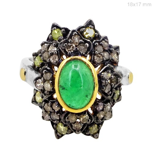 Emerald Diamond Ring