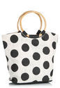 Jute Fancy Bags Polka Print