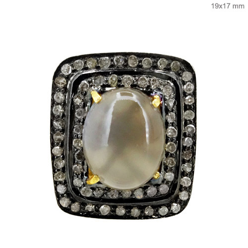 Opal Diamond Gold Ring