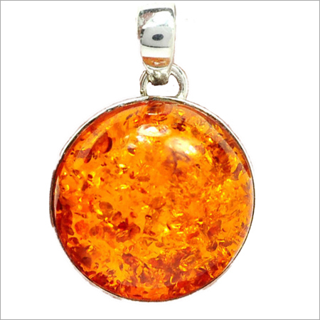 Stud Amber Pentant