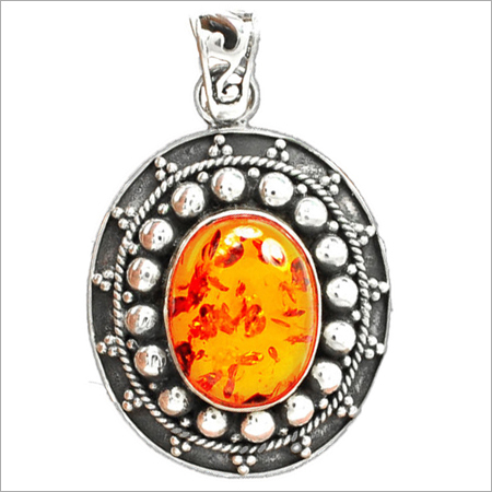 Antique Amber Pentant