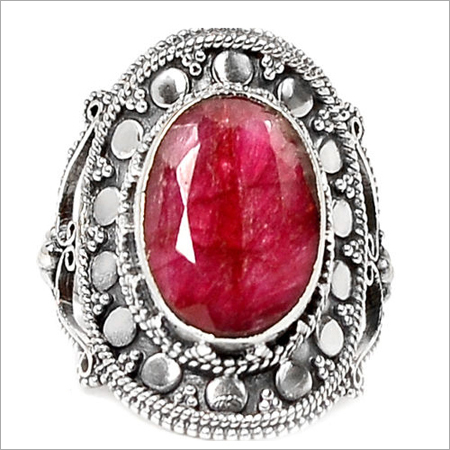 Ruby Rings Sterling Silver