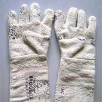 Asbestos Hand Gloves - Gray Full Finger Design | Heat Resistant, Lightweight, Superior Flannel Lining