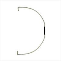 Plastic Bucket Handle - Plastic, Length: 200-300mm, Width: 50-100mm, Thickness: 2-5mm, Silver Color | Corrosion-resistant, Durable, Strong Grip, Lightweight, D-shaped