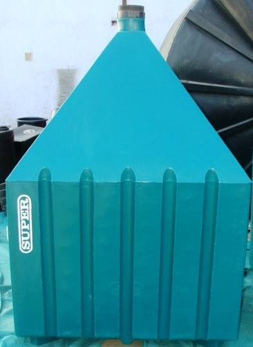 Blue Storage Silo