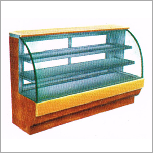 Display Counter - Wood and Glass, 1500x600x1200 mm, Brown | Attractive Display, Durable Shelves, Easy Cleaning, Ample Space, Food Safe