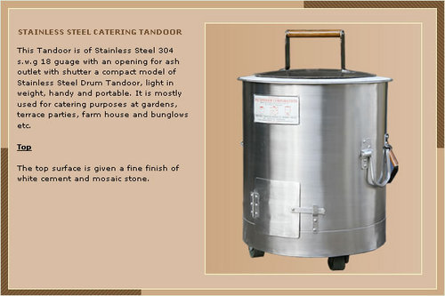 Stainless Steel Catering Tandoor