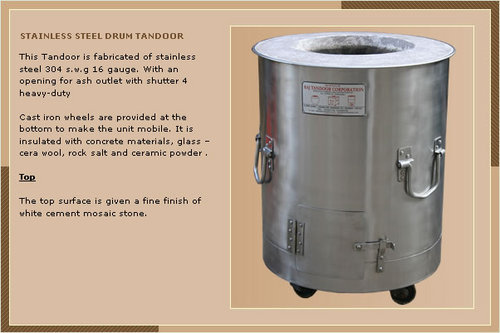 SS Drum Tandoor