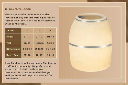 Unbaked Tandoor