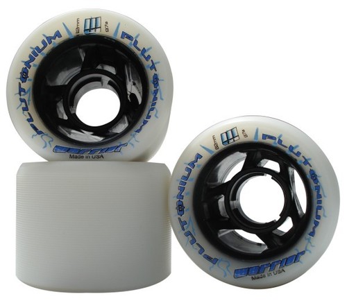 Skate Wheels - Plastic, 54-59 mm, White | Anti-Scratch, Perfect for Skating