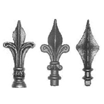 Rail Head Drop Forged - Forged Steel, Variable Height, Black | Durable Design, Weather Resistant, Customizable, Elegant Finish