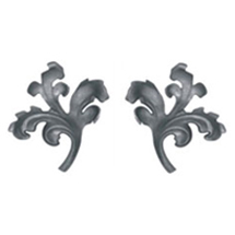 Cast Iron Leaves - Varied Sizes, Powder Coated | Durable, Weather Resistant, Ornate Design, Easy Installation