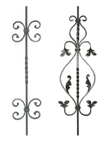 Panels - Wrought Iron, Variable Dimensions, 1/2 Inch Thick | Elegant Design, Durable Material, Easy Installation, Customizable, Ornate Style, Powder Coated Finish