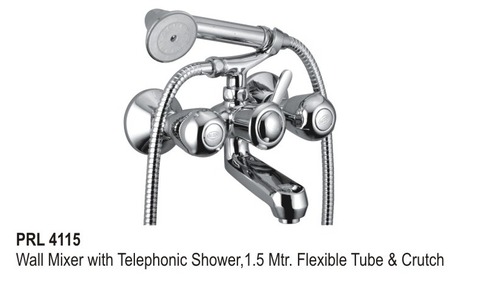 Wall mixer with Telephonic Shower