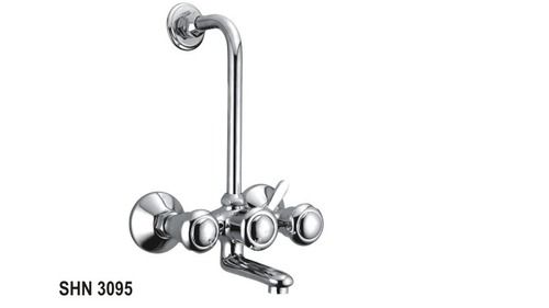 Wall Mixer With Overhead Shower