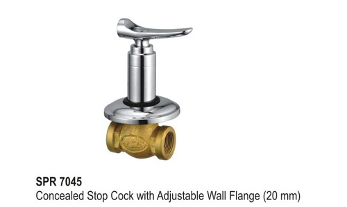 Concealed Stop Cock with wall Flange