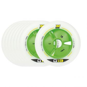 White Matter Inline Skate Wheels