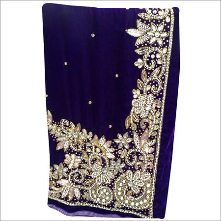 Stone Sequence Work Saree