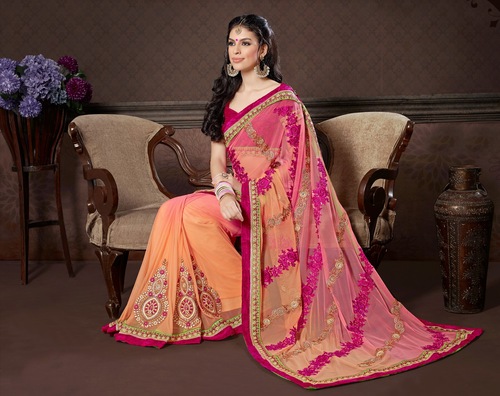 Traditional Net Saree