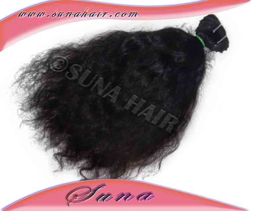 घुंघराले प्राकृतिक रंग 18 "/100 ग्राम प्राकृतिक मानव बाल विस्तार